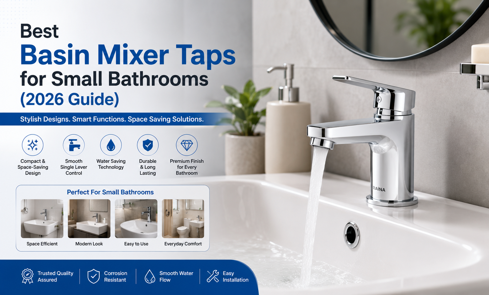 Best Basin Mixer Taps for Small Bathrooms (2026 Guide)